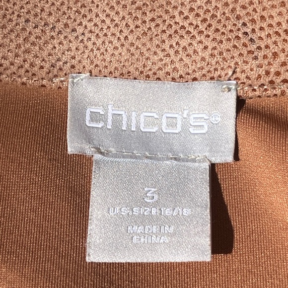 Chico’s Elongated Moto Scuba Suede Jacket Blush Pink Size 3 (XL 16/18) - Picture 8 of 13